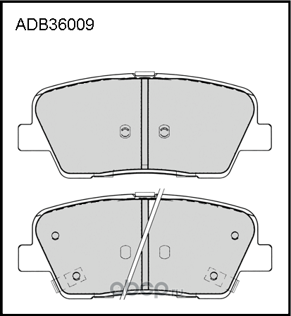 Колодки тормозные HYUNDAI Santa Fe (10-) KIA Sorento (09-) задние (4шт.) ALLIED (Allied Nippon). Артикул ADB36009