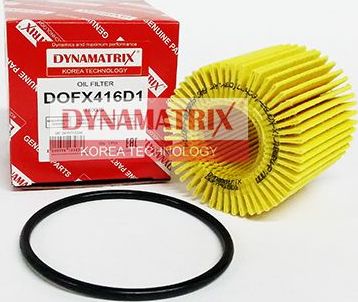 Масляный фильтр Dynamatrix для Toyota Auris II 2012-2018. Артикул DOFX416D1