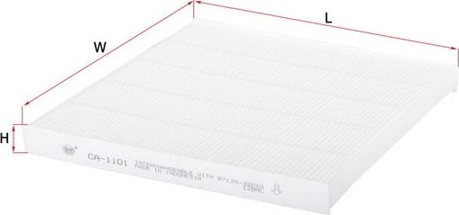 Салонный фильтр Sakura для Toyota Solara XV30 2003-2008. Артикул CA-1101