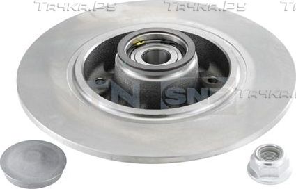 Диск тормозной с интегрированным подшипником NTN / SNR задний для Renault Megane IV 2010-2026. Артикул KF155.103U