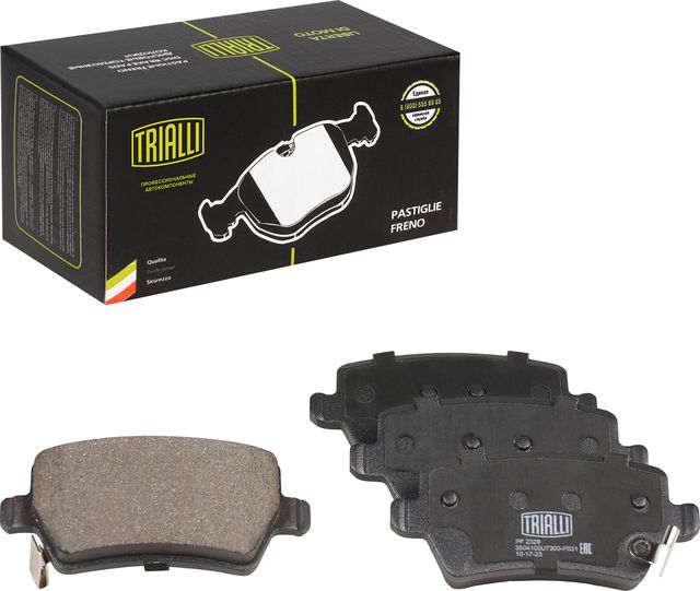 Тормозные колодки Trialli (Low-Metallic). Артикул PF 2329
