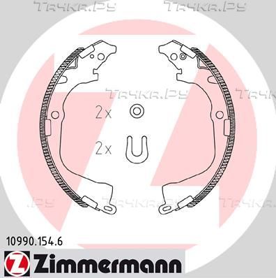 Тормозные колодки Zimmermann. Артикул 10990.154.6