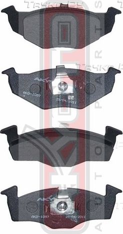 Тормозные колодки Akyoto Packing AKYOTO передние для Audi A2 2000-2005. Артикул AKD-1057
