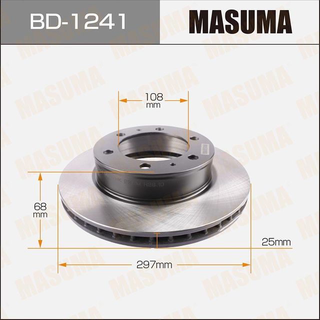 Тормозной диск Masuma. Артикул BD-1241