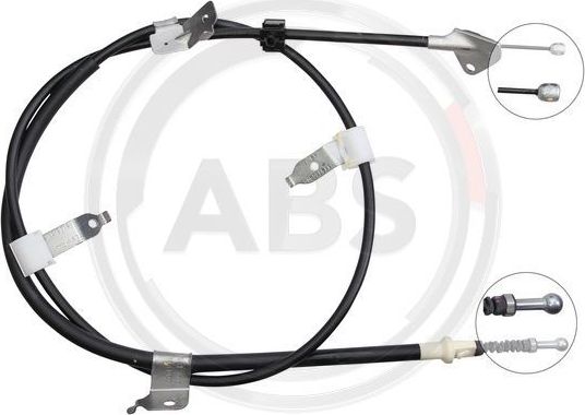 Трос ручника (тросик ручного тормоза) ABS. Артикул K12070