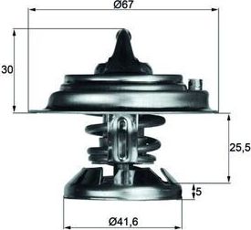 Термостат Mahle Behr. Артикул TX 29 80D