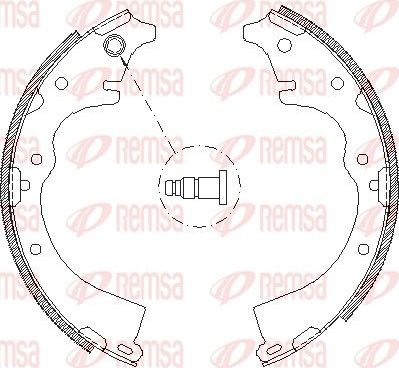 Тормозные колодки Remsa задние для Toyota Crown VI (S110) 1980-1985. Артикул 4360.01