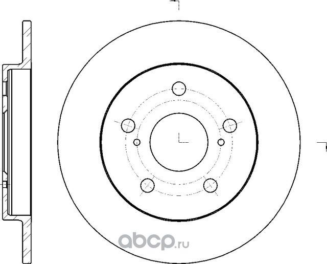 Диск тормозной (G-Brake). Артикул GR01745