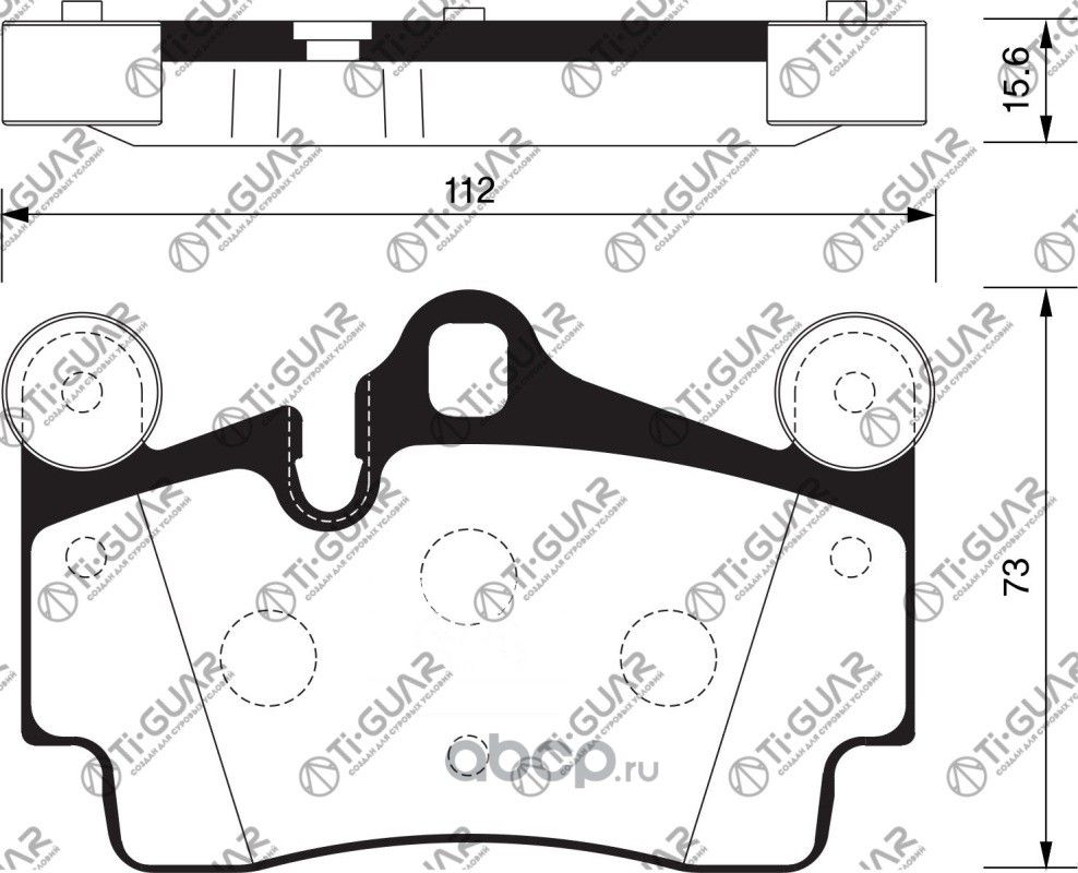Тормозные колодки (TI-Guar). Артикул TG0347