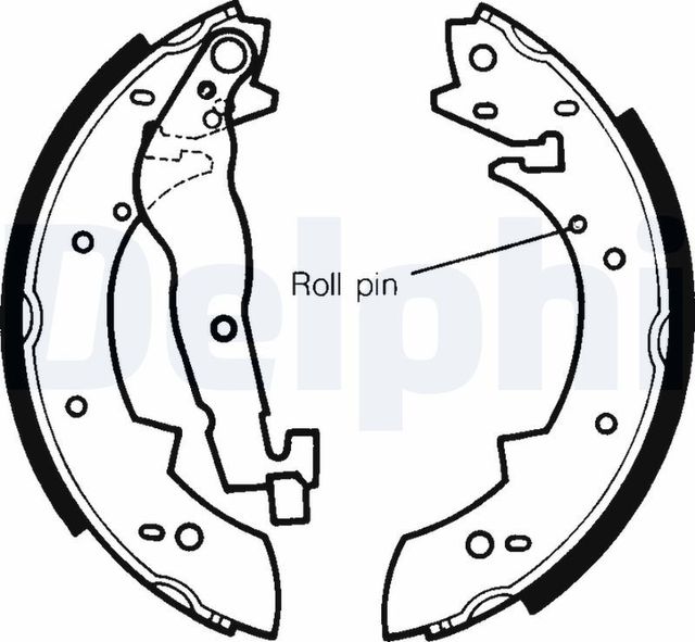 Тормозные колодки Delphi задние для Talbot Horizon 1978-1985. Артикул LS1233