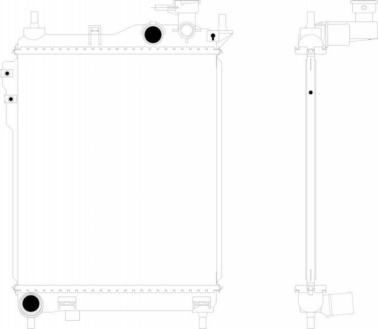 Радиатор охлаждения двигателя Sakura. Артикул 3221-2004