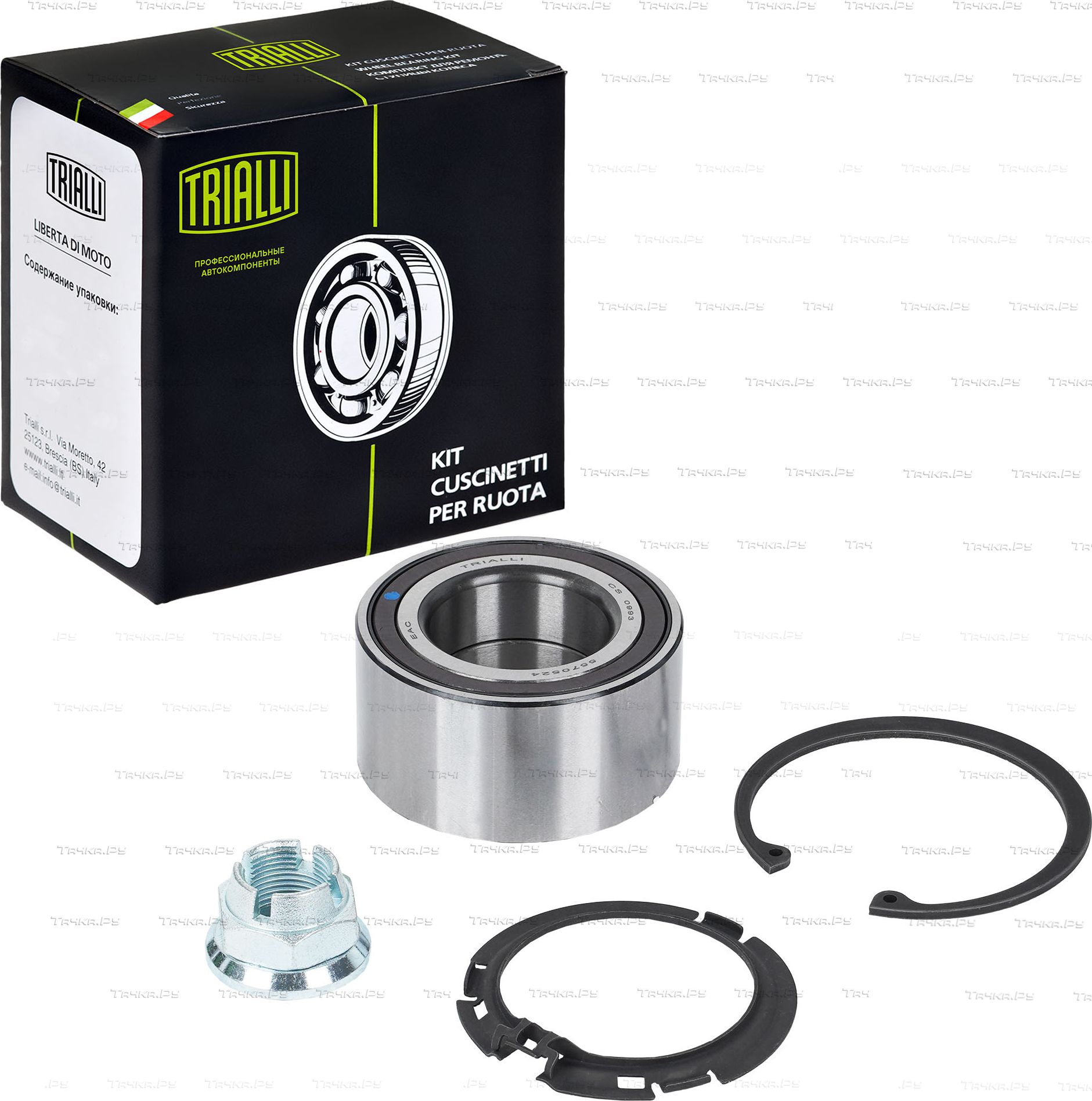 Ступичный подшипник (комплект) Trialli передний для Renault Clio III 2005-2014. Артикул CS 0993