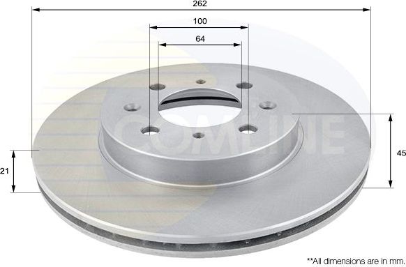 Тормозной диск Comline COATED. Артикул ADC0506V