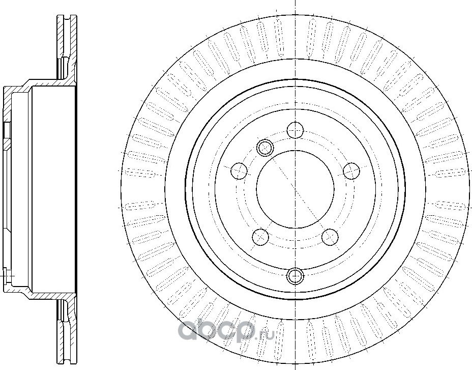 Диск тормозной (G-Brake). Артикул GR20988