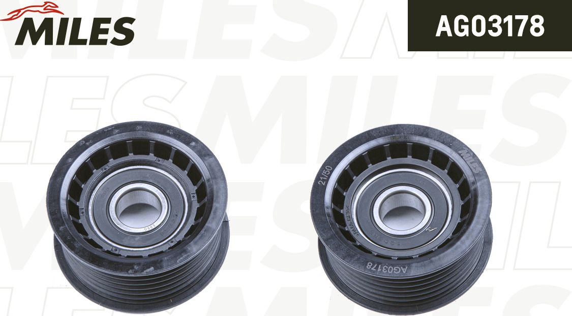 Натяжной ролик (натяжитель) приводного ремня Miles. Артикул AG03178