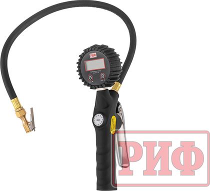 Пистолет для подкачки колес РИФ с электронным манометром от 0,3 до 7 атм.. Артикул RIF-DG-H13
