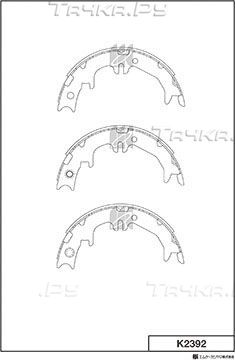 Тормозные колодки MK Kashiyama для Lexus SC II 2001-2010. Артикул K2392