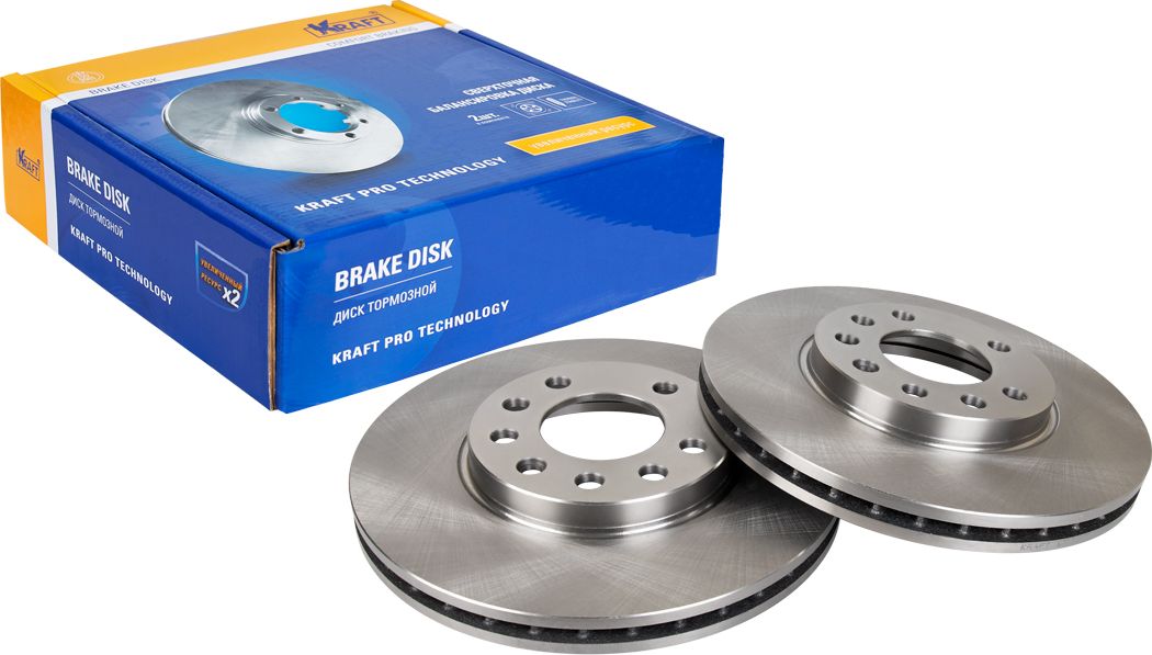 Диск тормозной OPEL ASTRA/ZAFIRA 96- 1.4/1.6/2.0/2.2 перед. (Kraft). Артикул KT016066