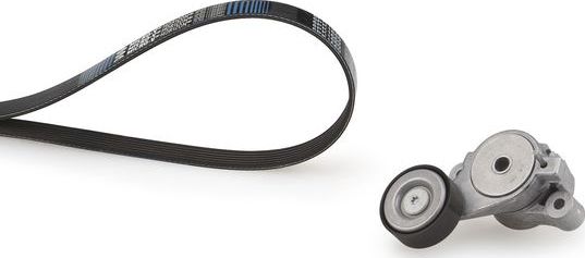 Приводной ремень поликлиновой с роликами (комплект) Gates Micro-V® для SEAT Alhambra II 2010-2026. Артикул K015PK493