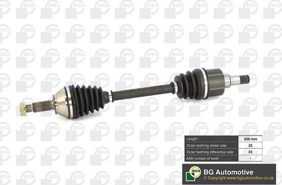 Полуось (привод в сборе, приводной вал) BGA передняя левая для Ford Focus I 1998-2004. Артикул DS2301L