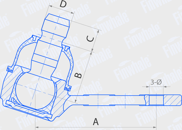 Шаровая опора Finwhale передняя правая/левая для Chevrolet Nubira 2005-2011. Артикул BJ504