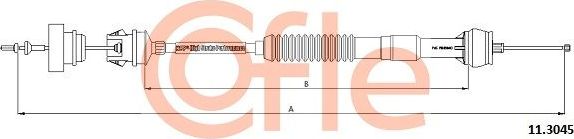 Трос сцепления Cofle для Peugeot 306 1993-2002. Артикул 92.11.3045