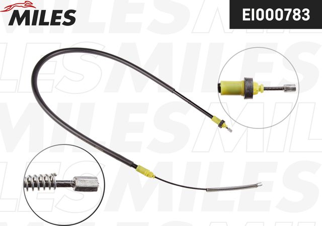 Трос ручника (тросик ручного тормоза) Miles задний правый/левый для Renault Laguna I 1995-2001. Артикул EI000783