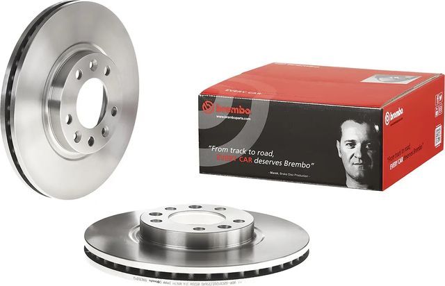 Тормозной диск Brembo передний для Peugeot 508 I 2010-2018. Артикул 09.8303.10