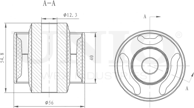 Сайлентблок рычага подвески (Unio). Артикул RMP-20301