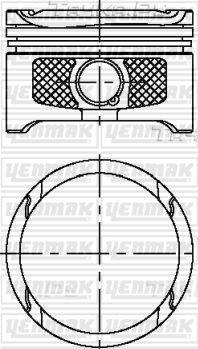 Поршень Yenmak для SEAT Toledo II 2000-2006. Артикул 31-04315-050