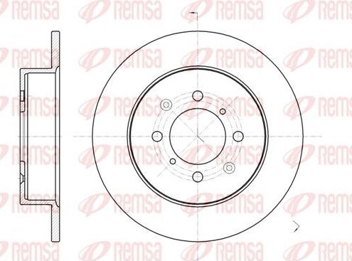 Тормозной диск Remsa задний для Rover 45 2000-2005. Артикул 6732.00