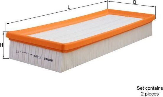 Воздушный фильтр Mahle для PUCH G-modell W463 1997-2001. Артикул LX 804/S