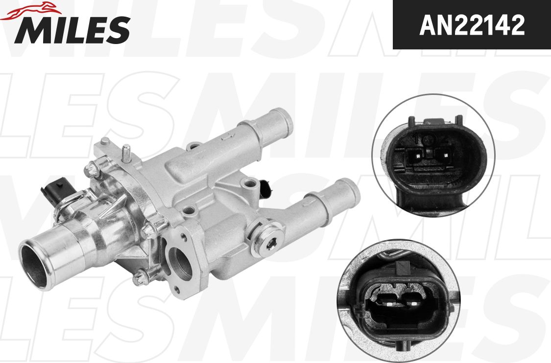 Термостат CHEVROLET CRUZE (09-)/AVEO T300 (11-) (в сборе с алюм. корп.) (Miles). Артикул AN22142