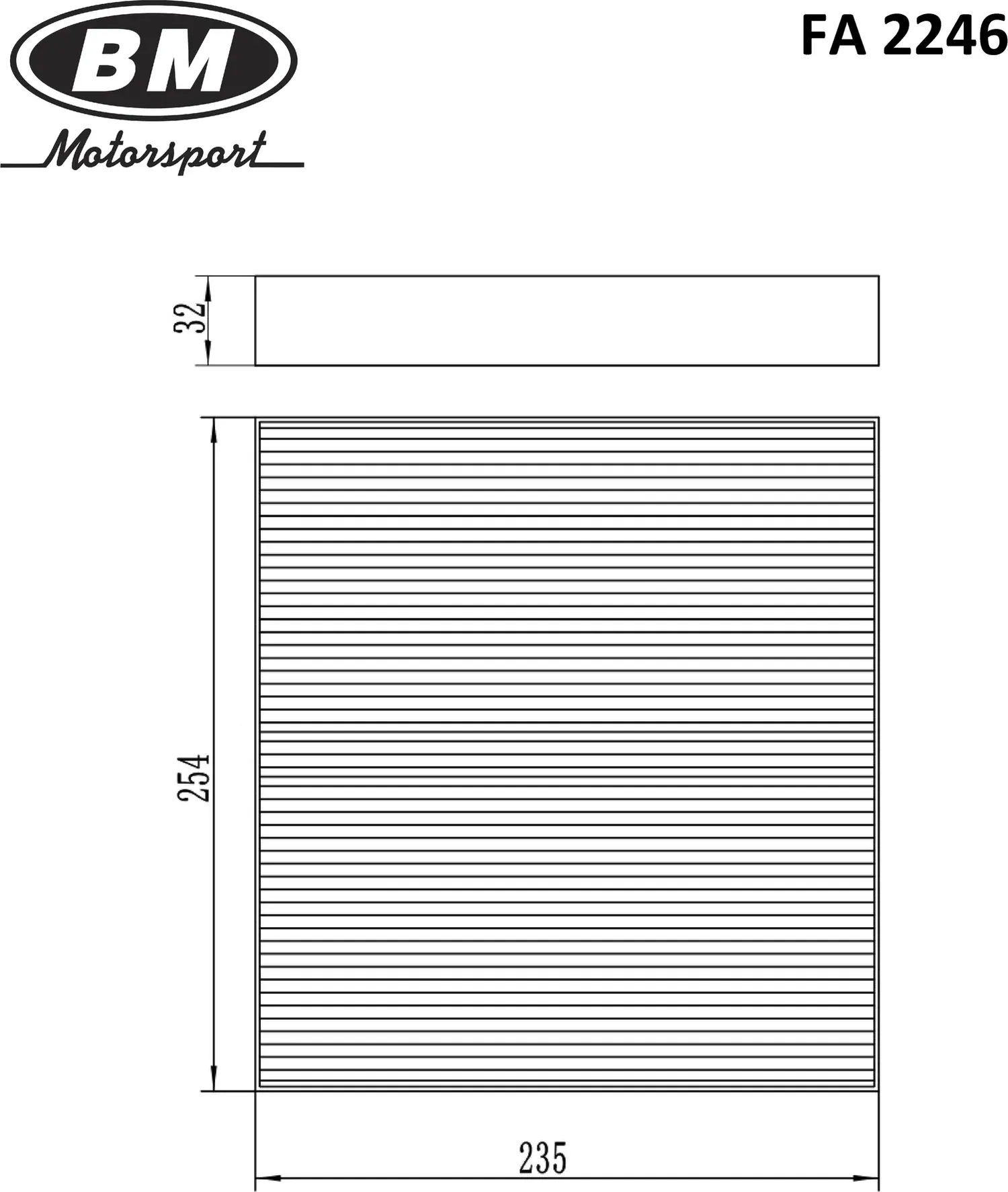 Фильтр салона (BM). Артикул FA2246