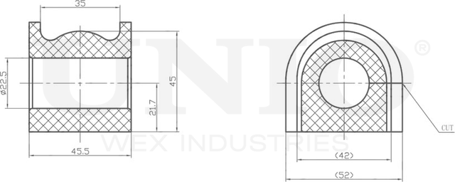 Втулка стабилизатора (Unio). Артикул RMP-10271