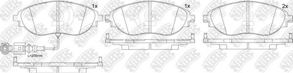 Тормозные колодки NiBK. Артикул PN0559W