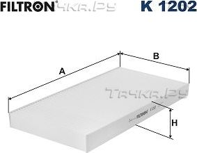 Салонный фильтр Filtron. Артикул K 1202
