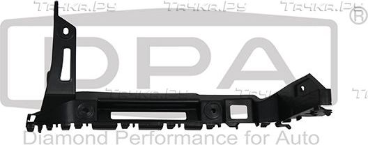 Кронштейн бампера DPA левый для Volkswagen Transporter T6 2015-2026. Артикул 88071827602