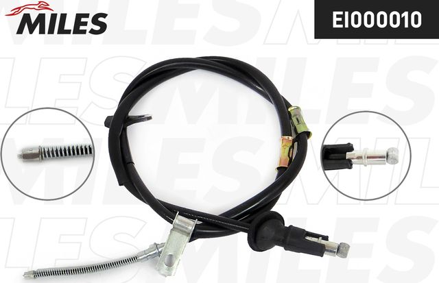 Трос ручника (тросик ручного тормоза) Miles. Артикул EI000010