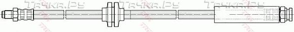 Тормозной шланг TRW передний для Fiat Punto III Punto Evo 2008-2010. Артикул PHB499