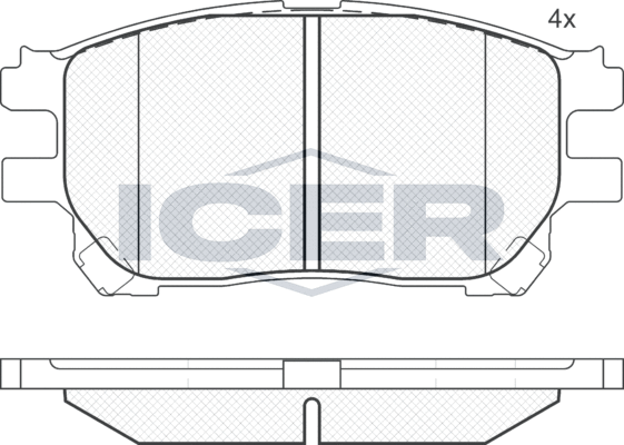 Тормозные колодки Icer. Артикул 181671