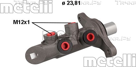 Тормозной цилиндр главный Metelli для Renault Megane IV 2010-2026. Артикул 05-0876