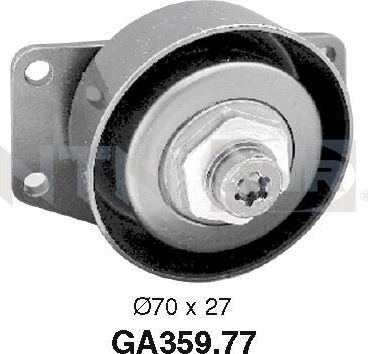 Натяжной ролик (натяжитель) приводного поликлинового ремня NTN / SNR. Артикул GA359.77