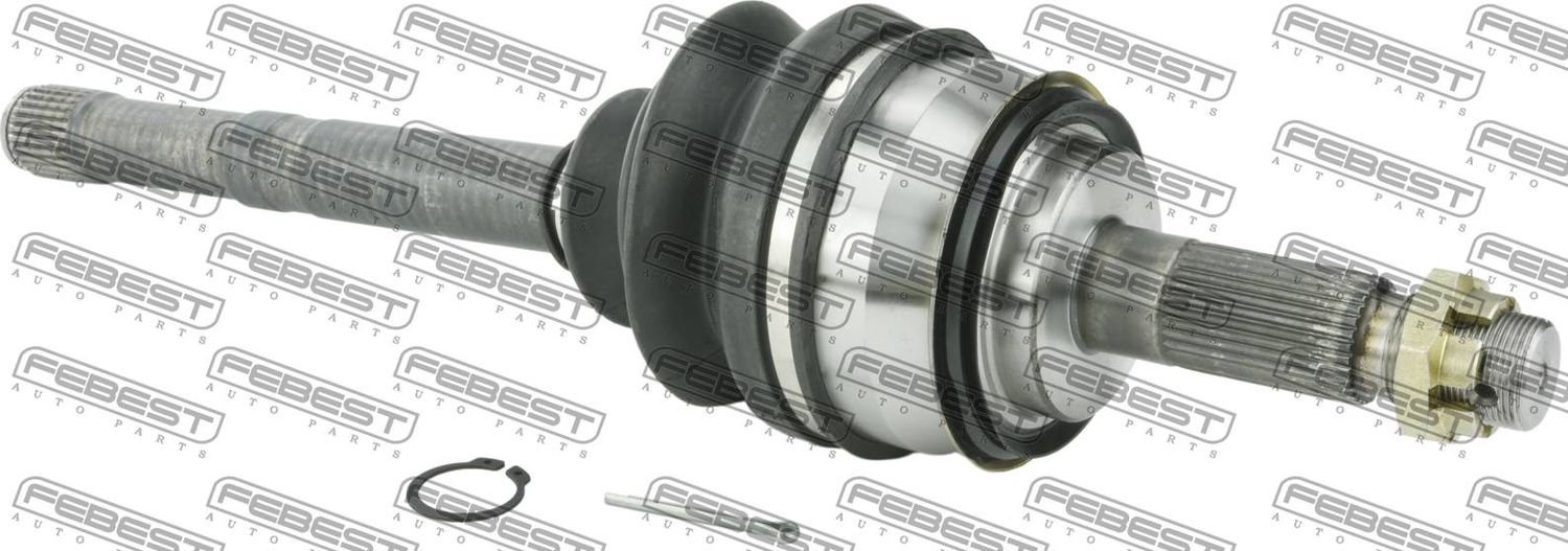 Полуось (привод в сборе, приводной вал) Febest. Артикул 0114-KUN26