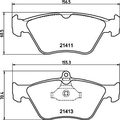 Тормозные колодки Mintex. Артикул MDB1683