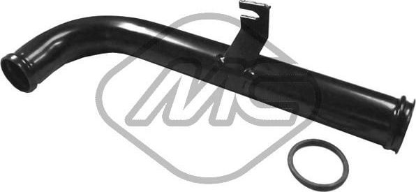 Патрубок радиатора (системы охлаждения) Metalcaucho (Металл). Артикул 03038