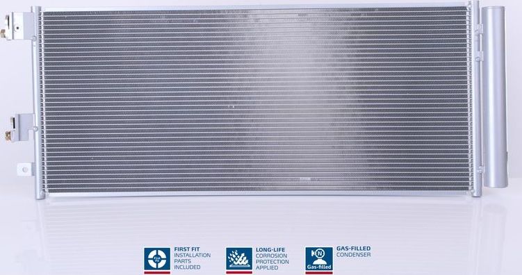 Радиатор кондиционера (конденсатор) Nissens (алюминий). Артикул 940791