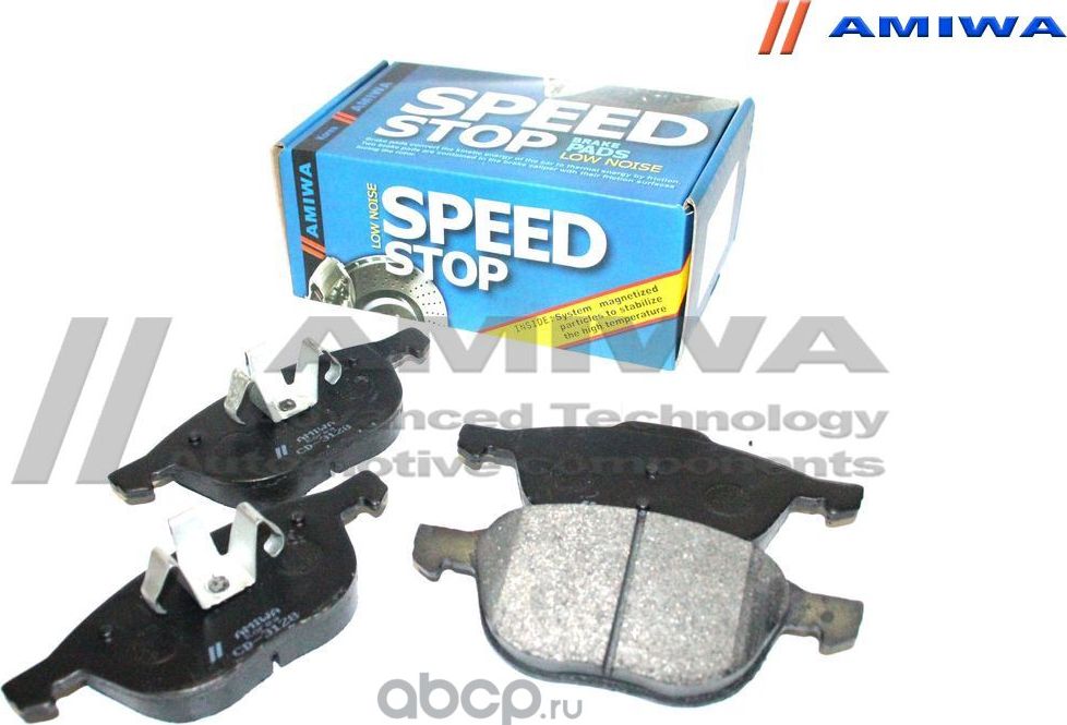 КОЛОДКИ ТОРМОЗНЫЕ ДИСКОВЫЕ ПЕРЕДНИЕ SPEED STOP (Amiwa). Артикул CD3128