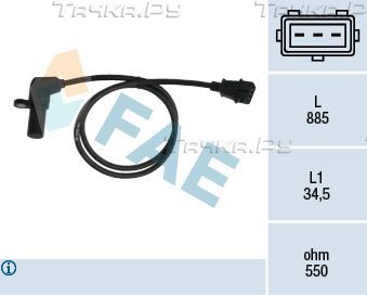 Датчик положения коленвала FAE для Opel Tigra A 1994-2000. Артикул 79078