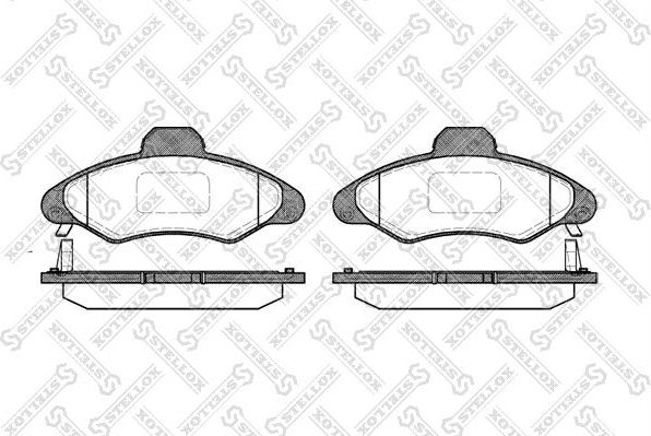 Тормозные колодки Stellox. Артикул 342 004B-SX